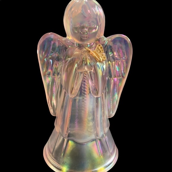 Fenton Angel Bell with Gold Butterfly - Picture 1 of 3